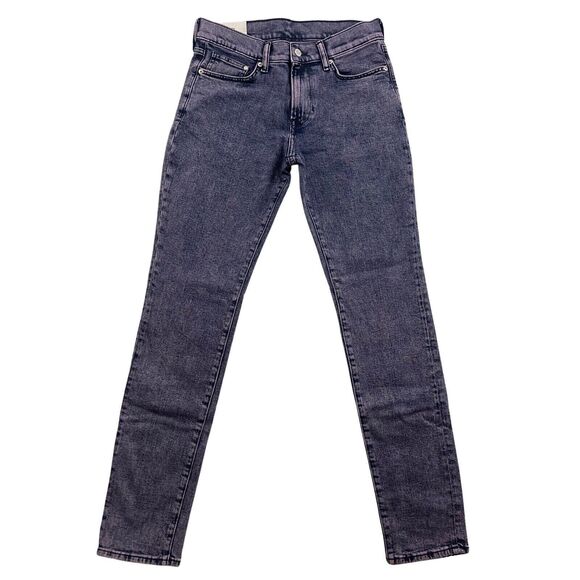 H&M Jeans Womens Size 30X32 Purple Stonewashed Hi Rise Stretch Medium Wash Denim - Picture 1 of 15